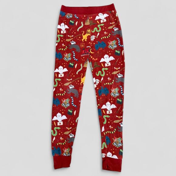 Little Sleepies Red Harry Potter Hogwarts Two Piece Bamboo Pajamas Set Size 4T - Picture 7 of 11